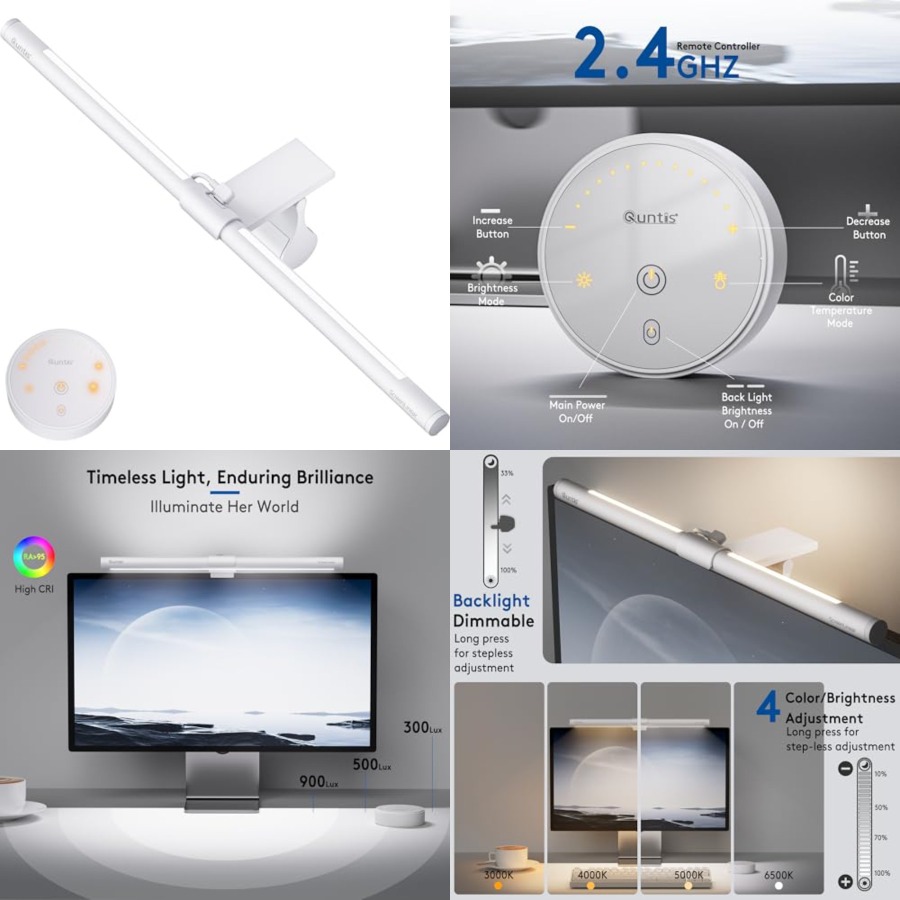 Desk Setup Home - Barra de Luz para Monitor con