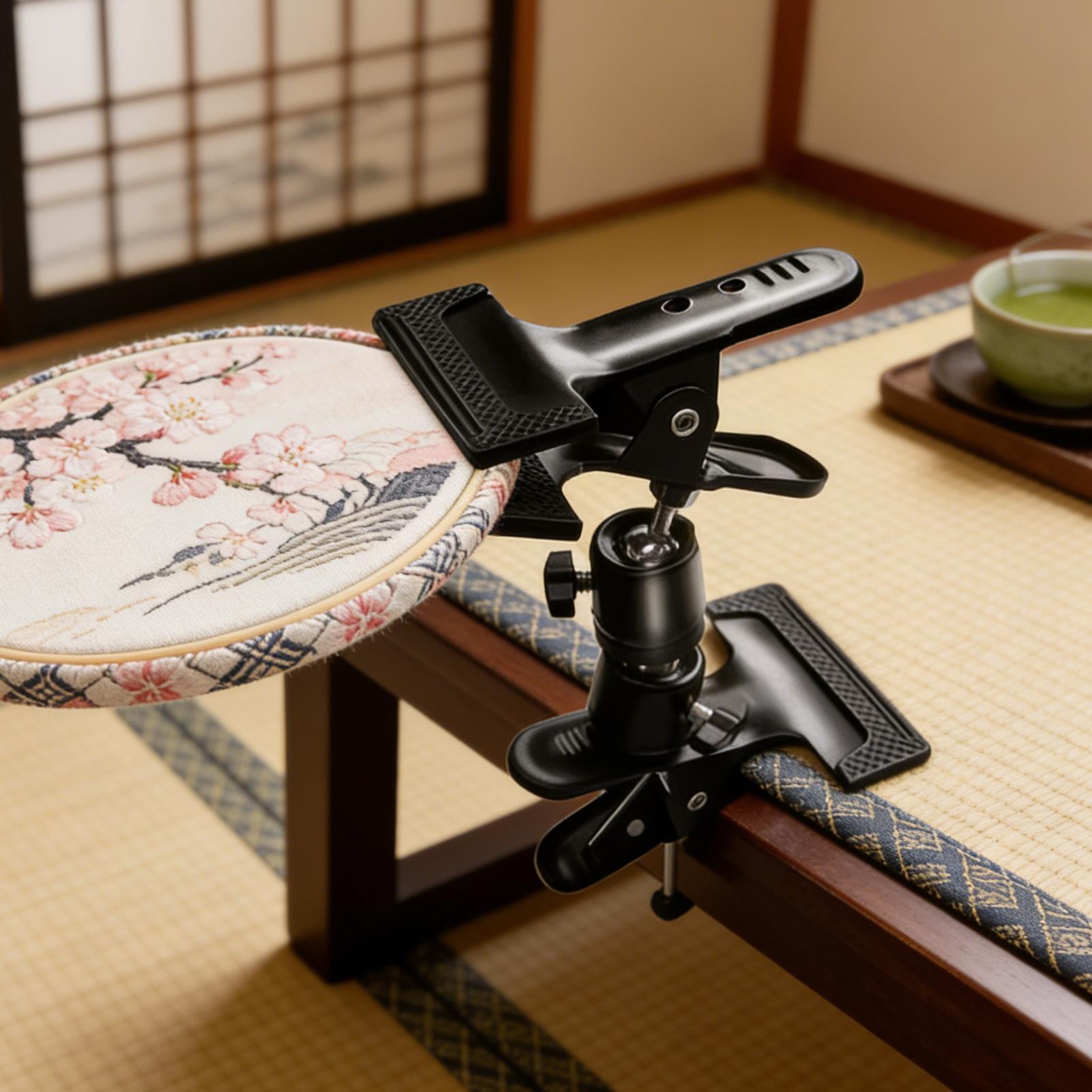 Desk Setup At Home - Soporte de Bordado Resistente y Ajustable