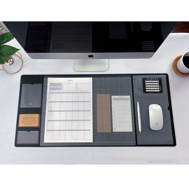 Desk Pad Leather Large - Alfombrilla de Ratón Portátil Grande, Impermeable,