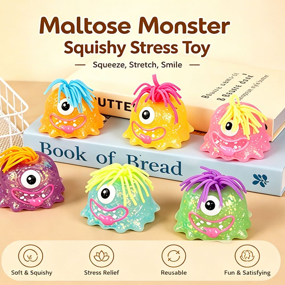 Desk Setup Room - Squishy de Silicona Kawaii Maltose Monster,