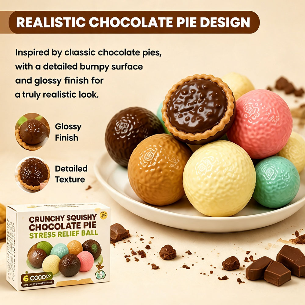 Desk Setup Asmr - Bloque Esférico de Pastel de Chocolate