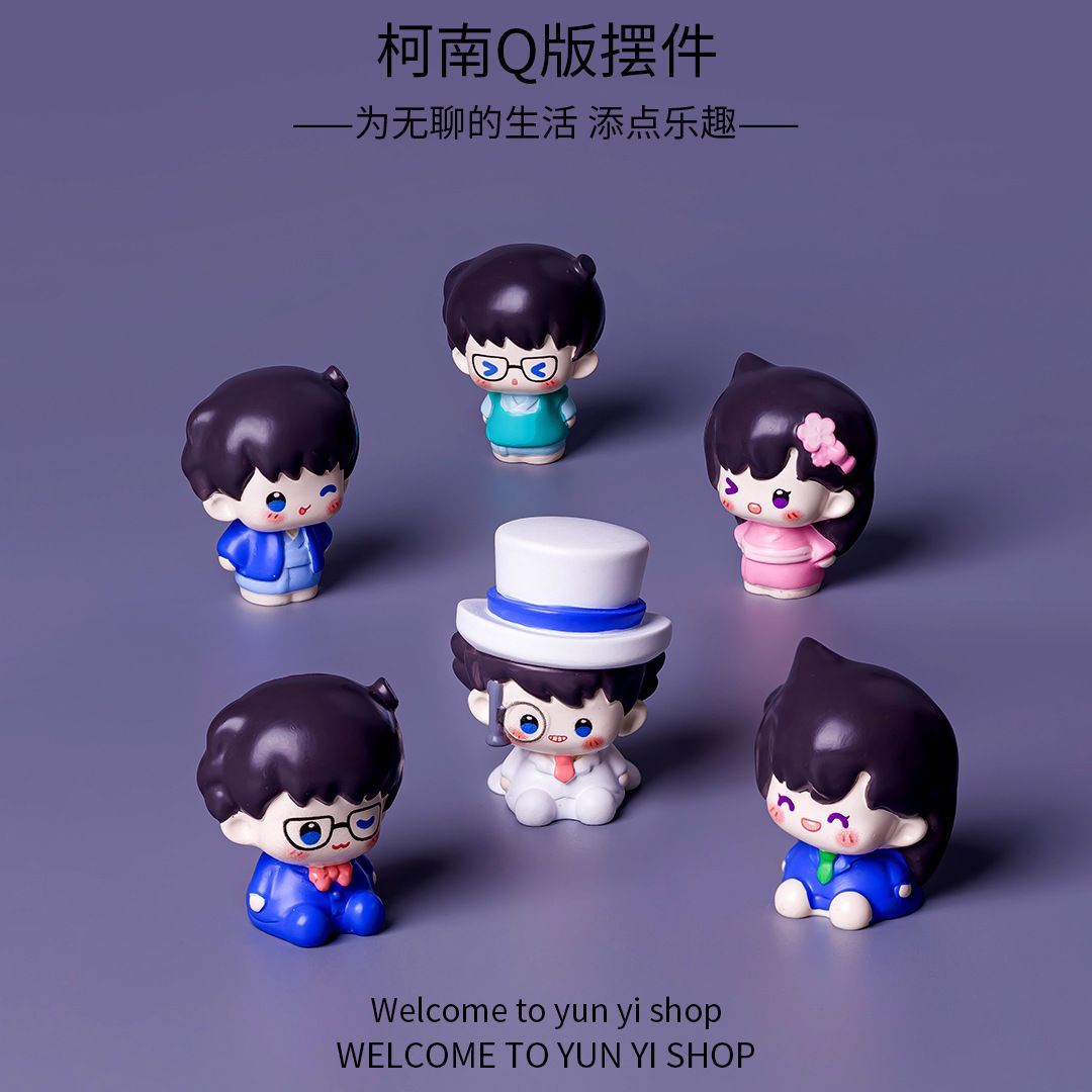 Desk Setup Room - Figuras de Resina de Detective Conan,