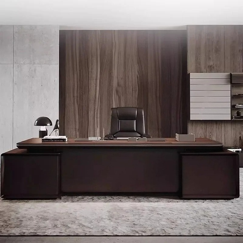 Desk Setup For Work - Almacenamiento De oficina moderno, configuración ejecutiva,