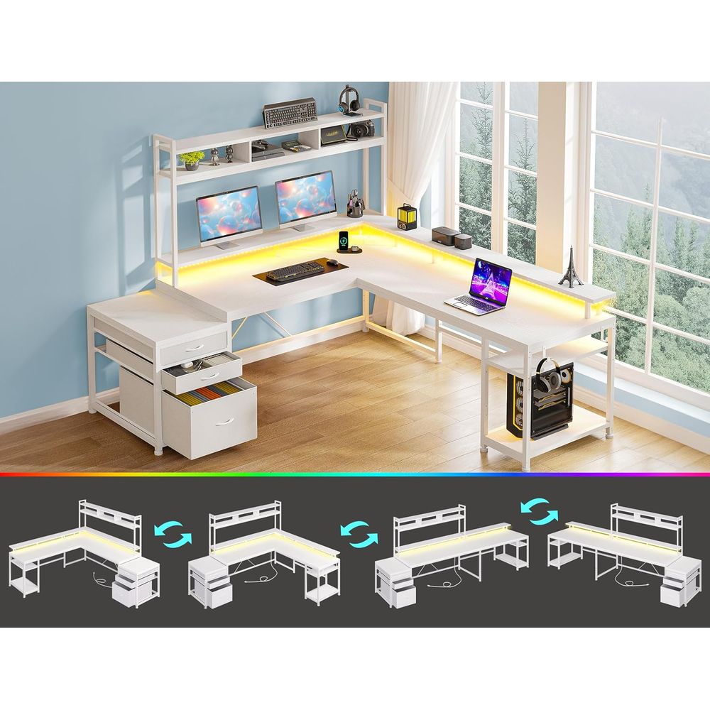 Escritorio en Forma de L de 10 - Desk Setup L Shaped reseña y precio