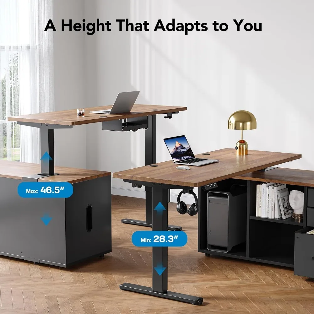 Escritorio en Forma de L HUANU - Desk Setup L Shaped reseña y precio