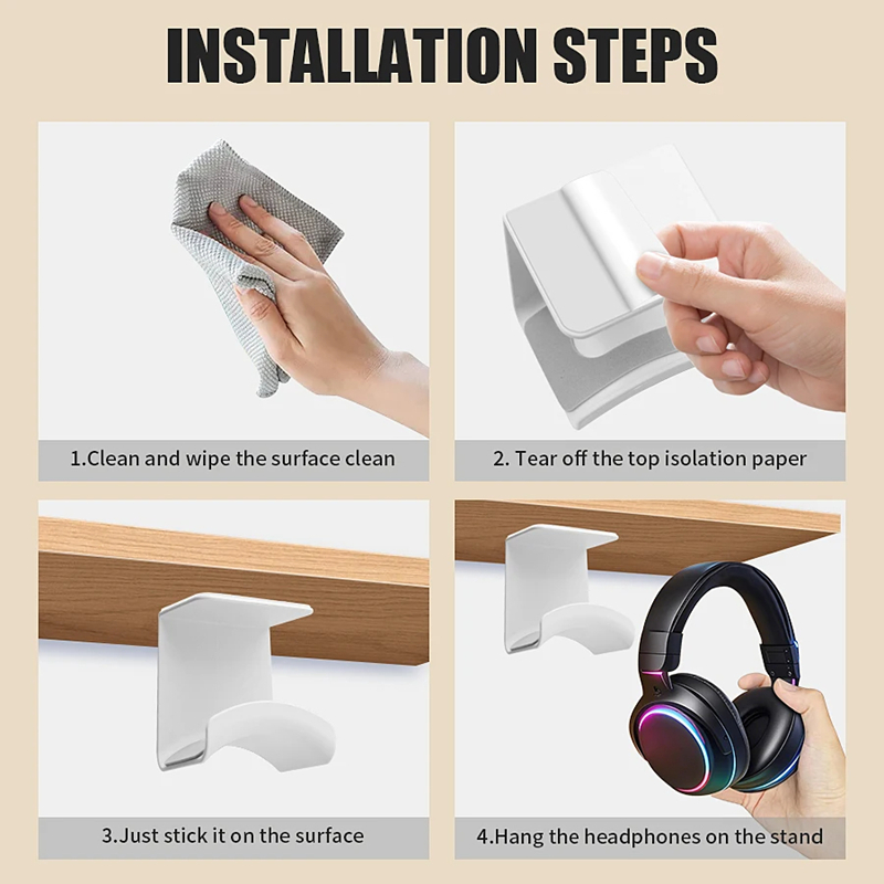 Soporte Universal para Auricul - Headphone Hook Under reseña y precio