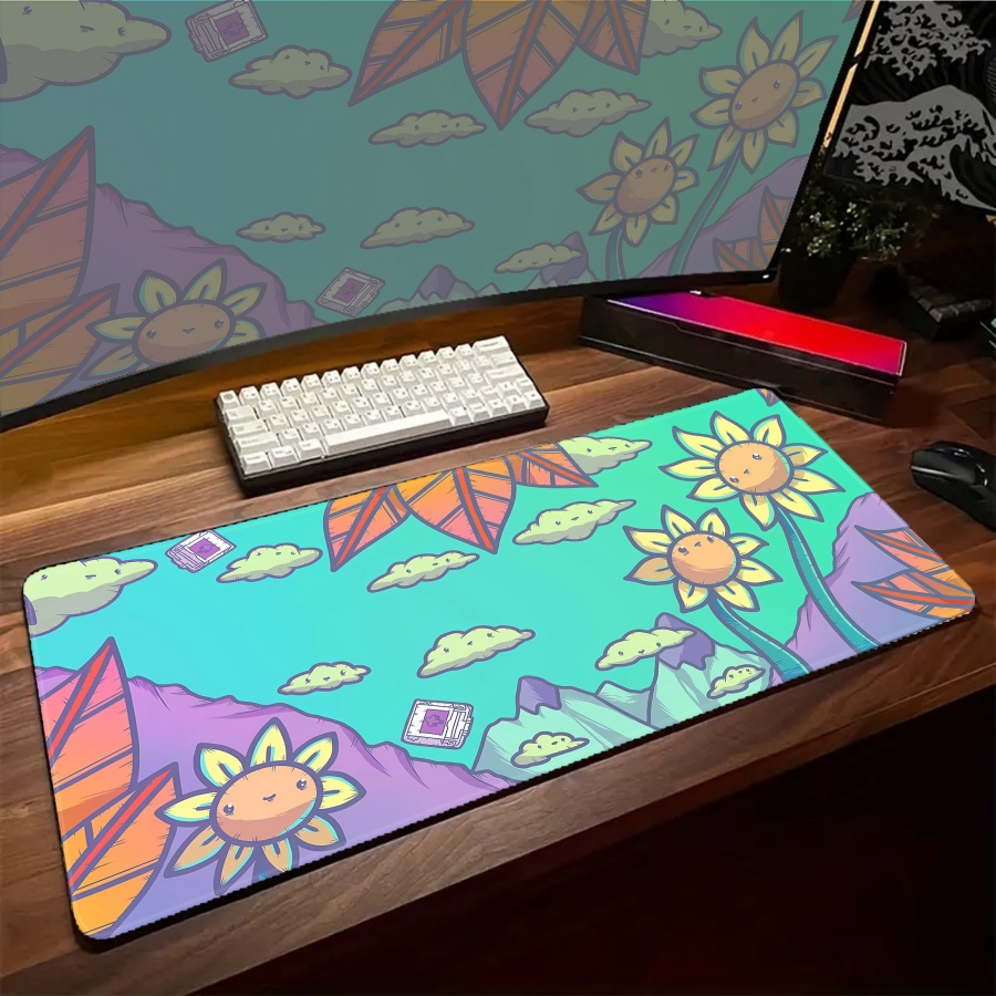 Alfombrilla de ratón con diseñ - Desk Setup With Plants reseña y precio