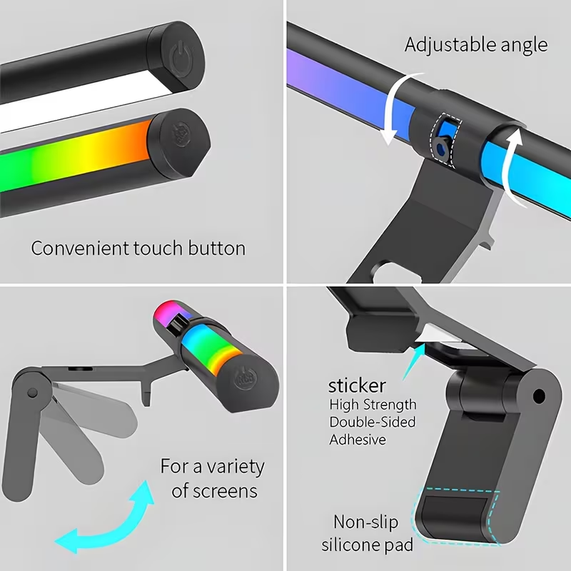 Barra de luz RGB para monitor, - Desk Setup Home reseña y precio