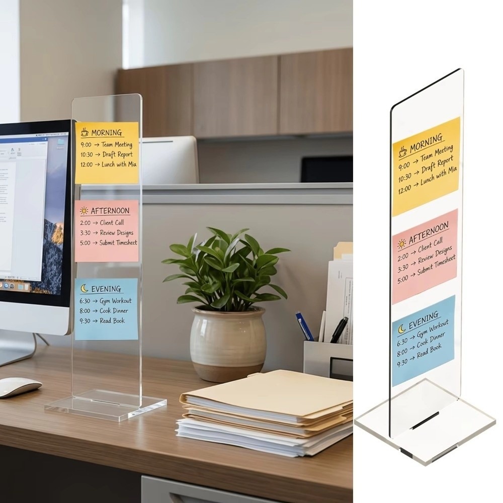 Tablero de notas acrílico dura - Desk Setup Home reseña y precio