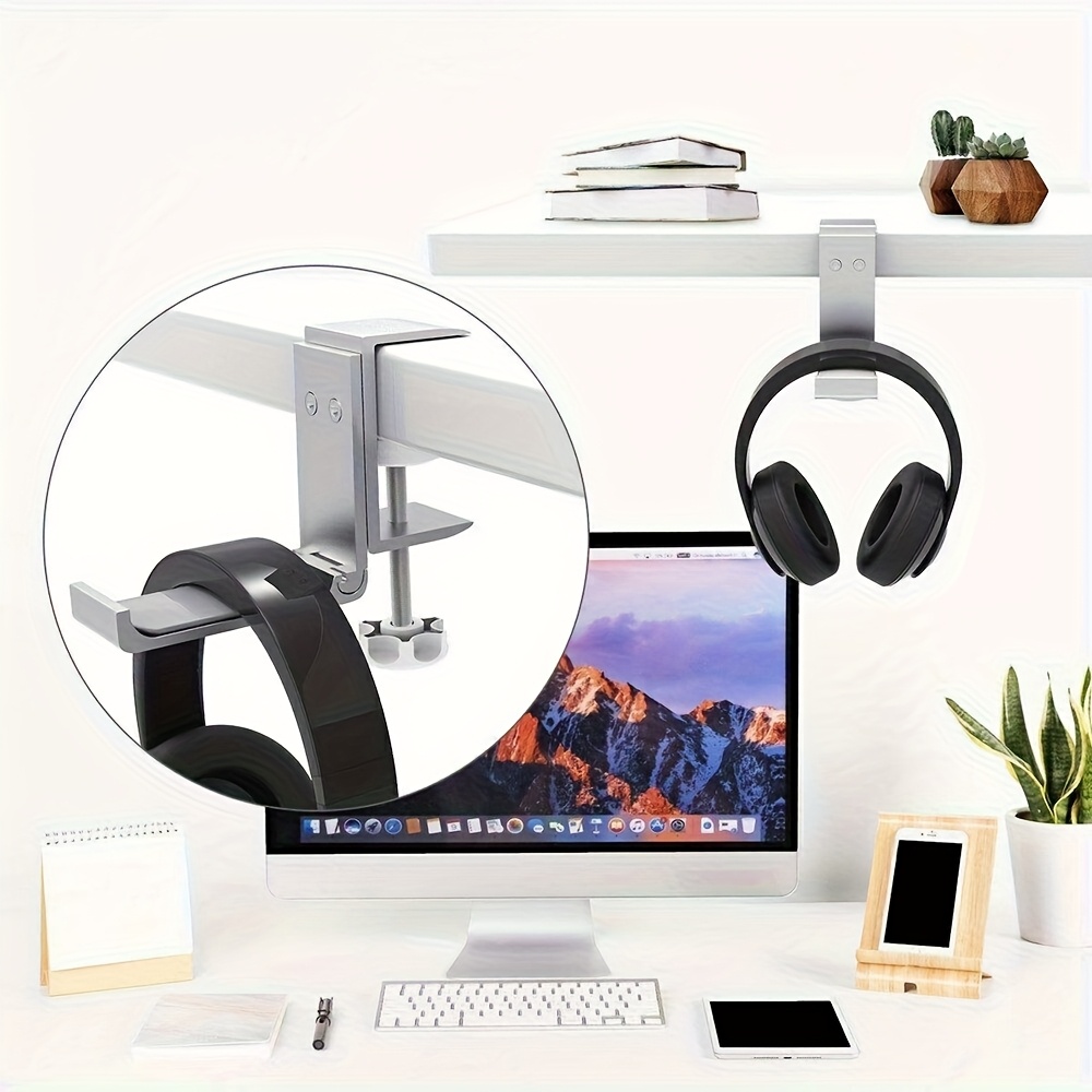 Soporte plegable de aluminio p - Headphone Hook Under reseña y precio