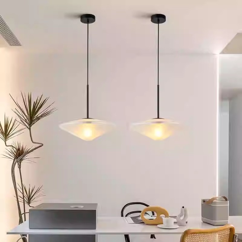 Luces colgantes de cristal con - Desk Setup White reseña y precio