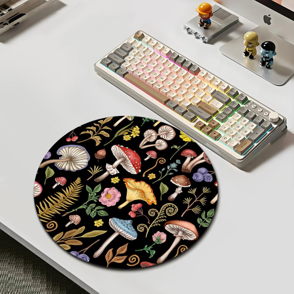 Alfombrilla redonda para ratón - Desk Setup With Plants reseña y precio
