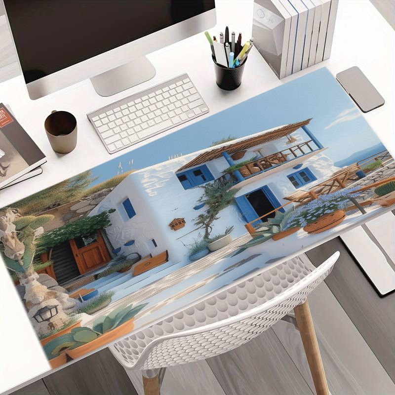 Alfombrilla de ratón Mediterra - Desk Setup With Plants reseña y precio
