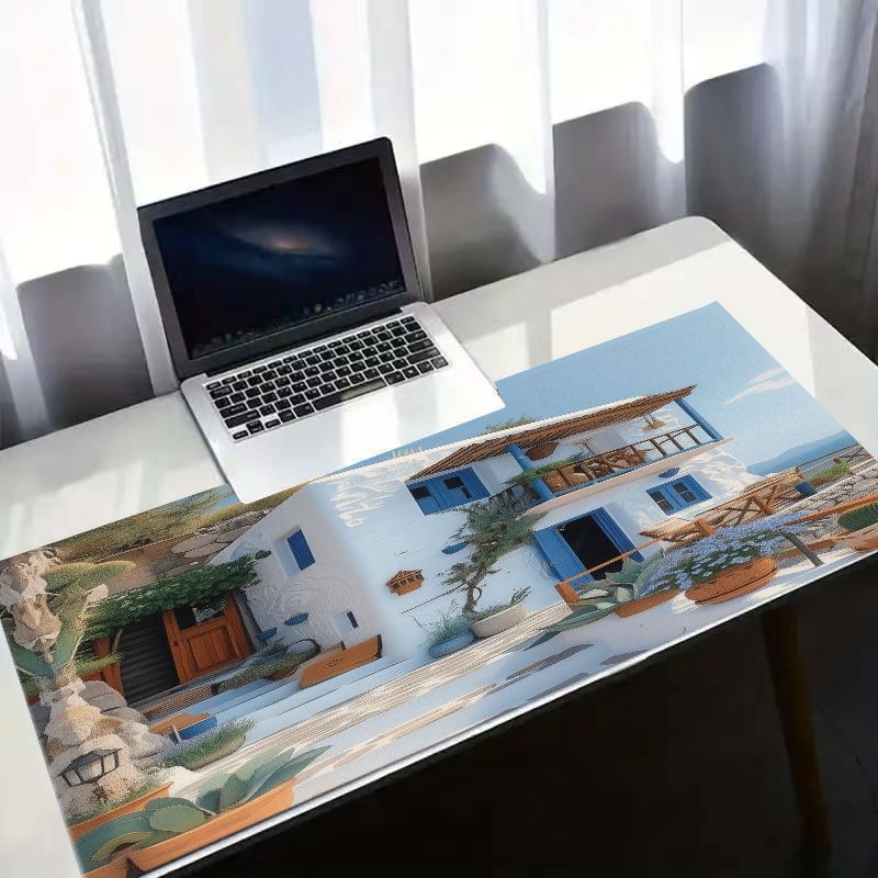 Alfombrilla de ratón Mediterra - Desk Setup With Plants reseña y precio