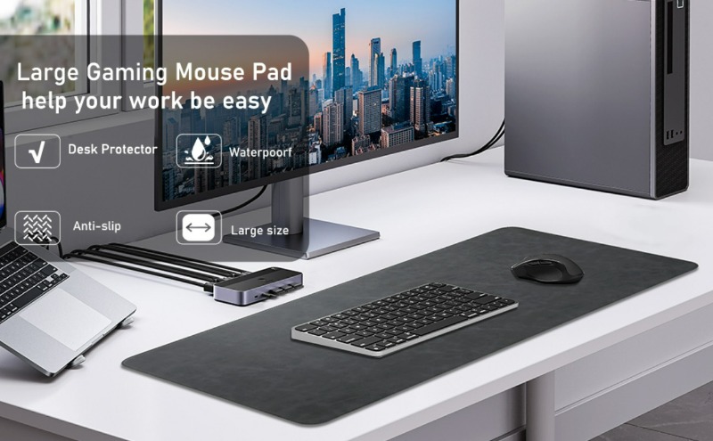 Alfombrilla de ratón grande, a - Desk Pad Leather Large reseña y precio
