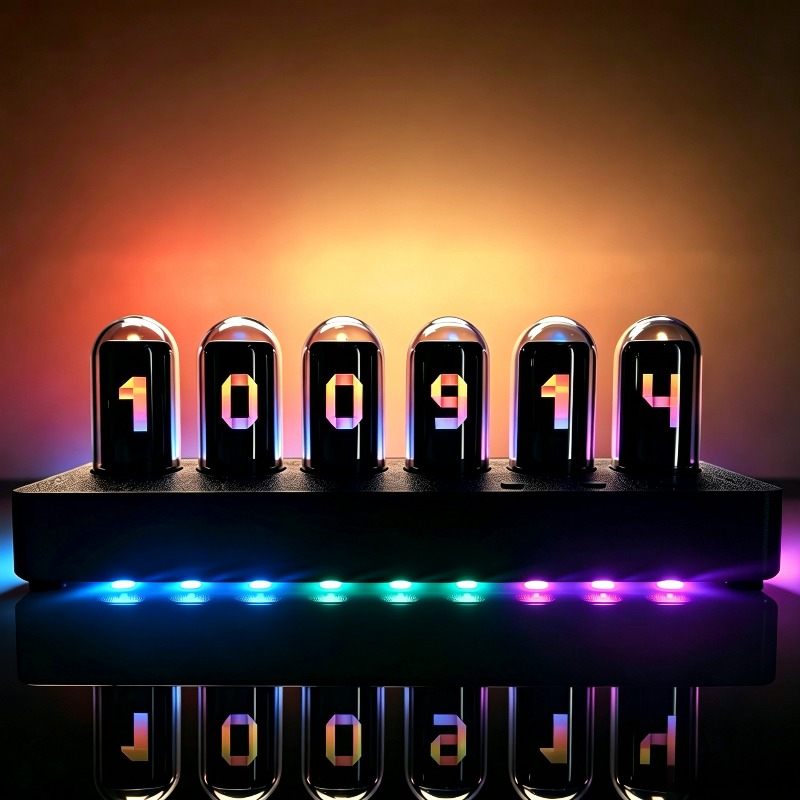 Relojes de Tubo Nixie Simulado - Desk Setup Youtube reseña y precio