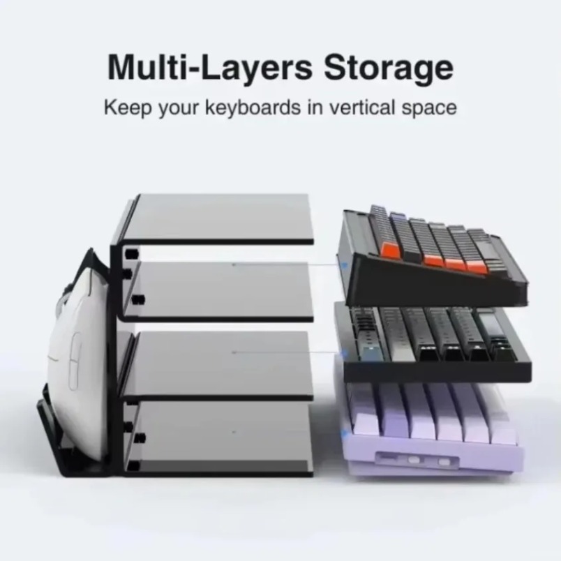 Soporte para teclado, estante  - Desk Setup Home reseña y precio