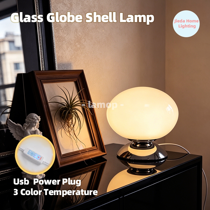 Lámpara de Mesa de Cristal con - Desk Setup White reseña y precio