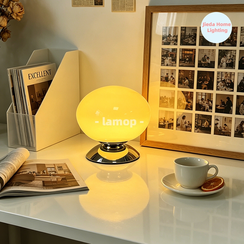 Lámpara de Mesa de Cristal con - Desk Setup White reseña y precio
