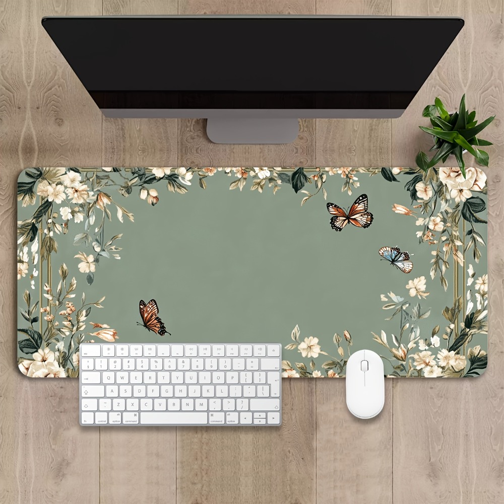 Tapete para mesa con diseño de - Desk Setup With Plants reseña y precio