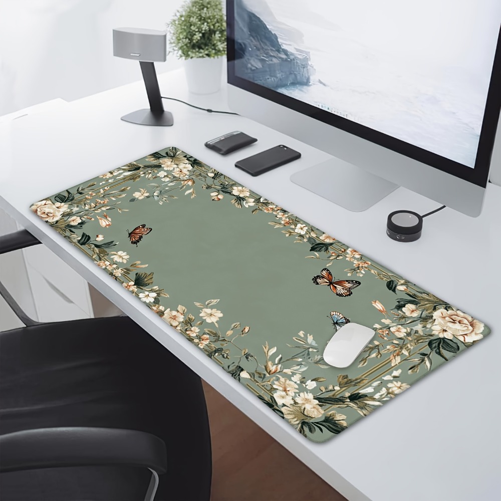 Tapete para mesa con diseño de - Desk Setup With Plants reseña y precio