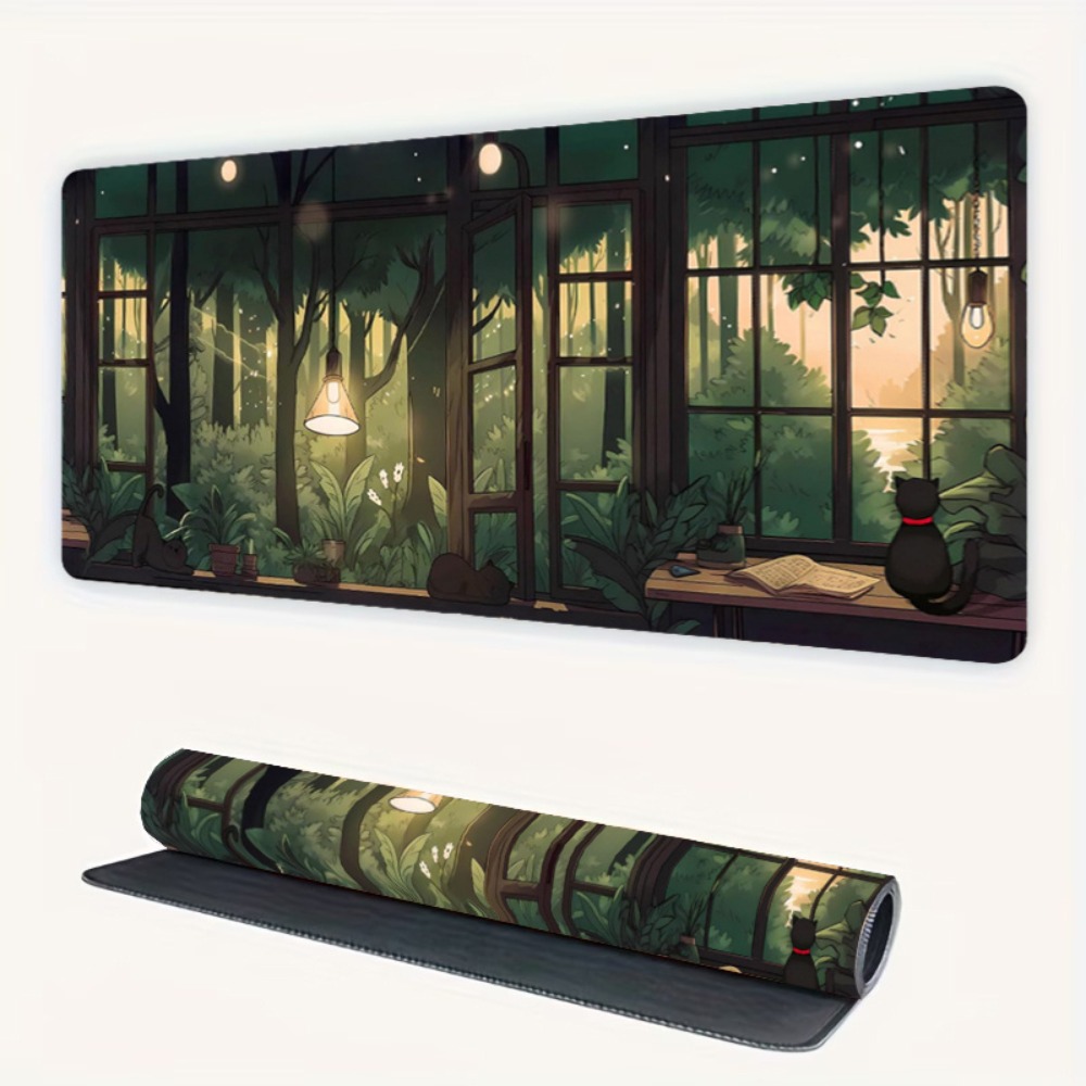 Alfombrilla de Escritorio Lofi - Desk Setup With Plants reseña y precio
