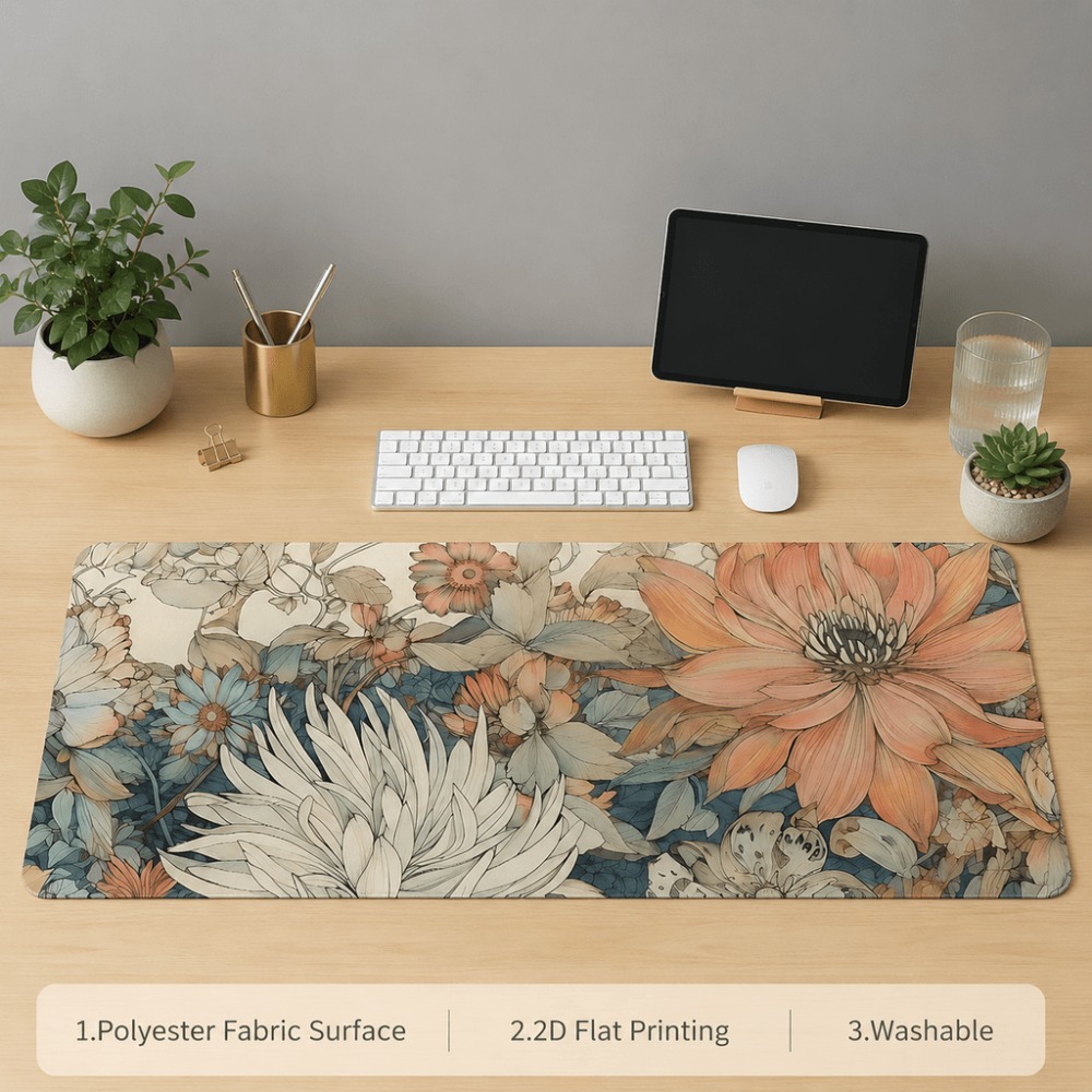 Mantel individual retro floral - Desk Setup For Work reseña y precio