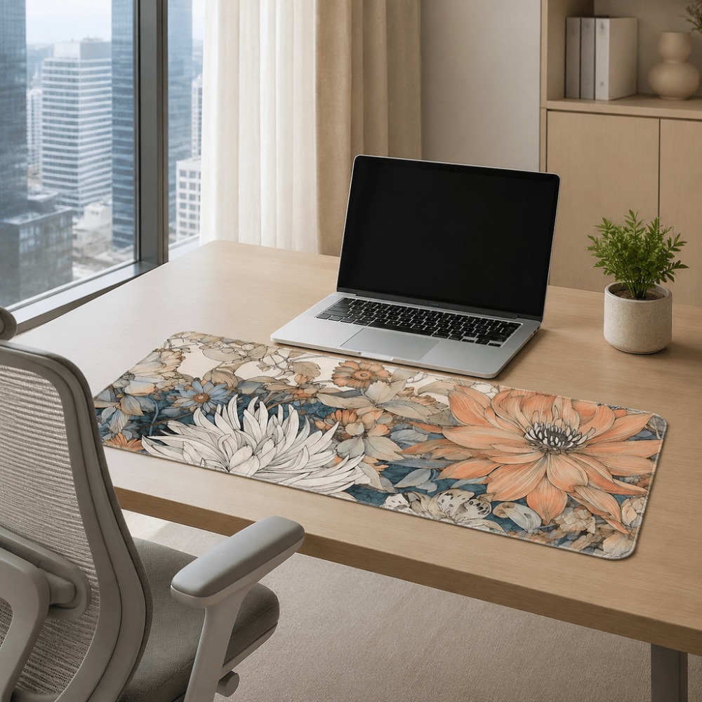 Mantel individual retro floral - Desk Setup For Work reseña y precio
