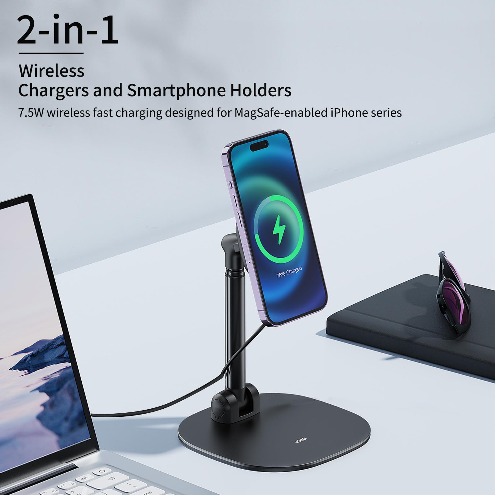 Soporte Magnético Inalámbrico  - Desk Setup Apple reseña y precio
