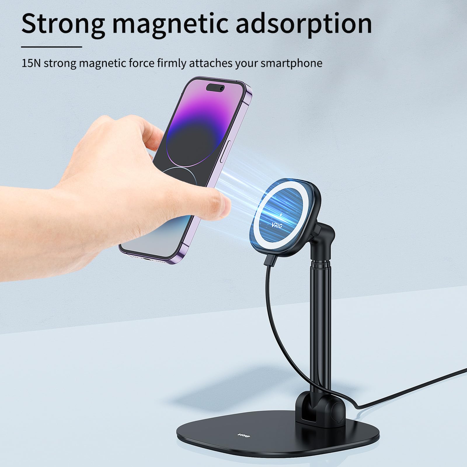 Soporte Magnético Inalámbrico  - Desk Setup Apple reseña y precio