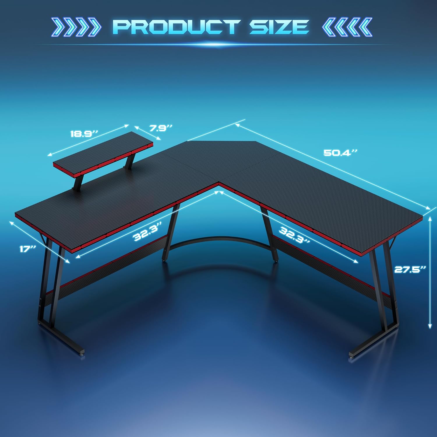 Escritorio de Juegos en Forma  - Desk Setup L Shaped reseña y precio
