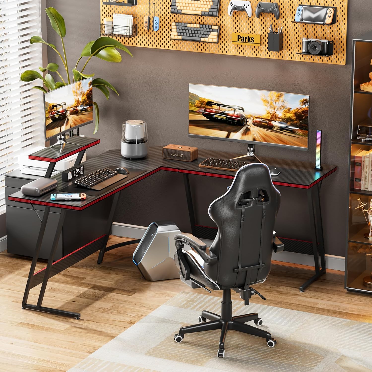 Escritorio de Juegos en Forma  - Desk Setup L Shaped reseña y precio