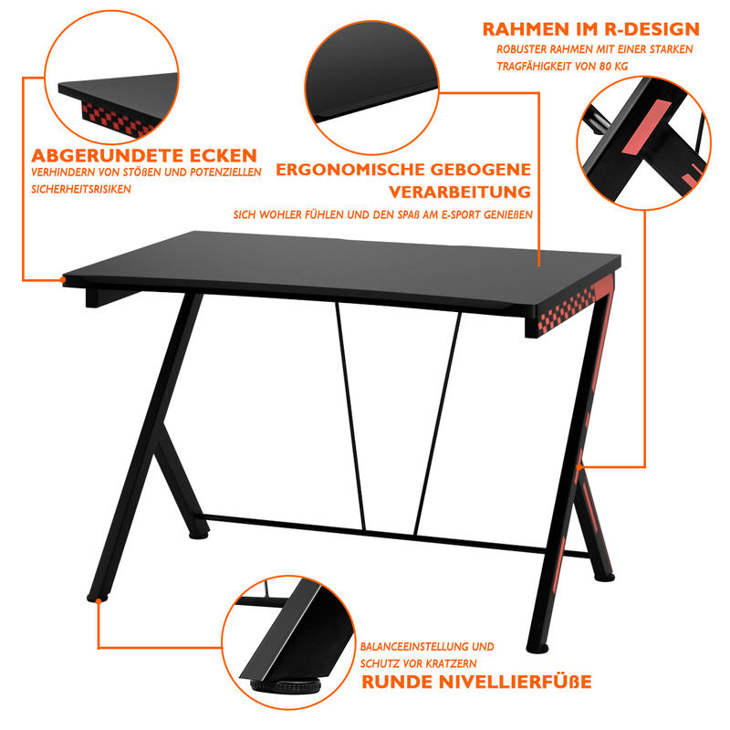 Escritorio ergonómico moderno  - Desk Setup L Shaped reseña y precio