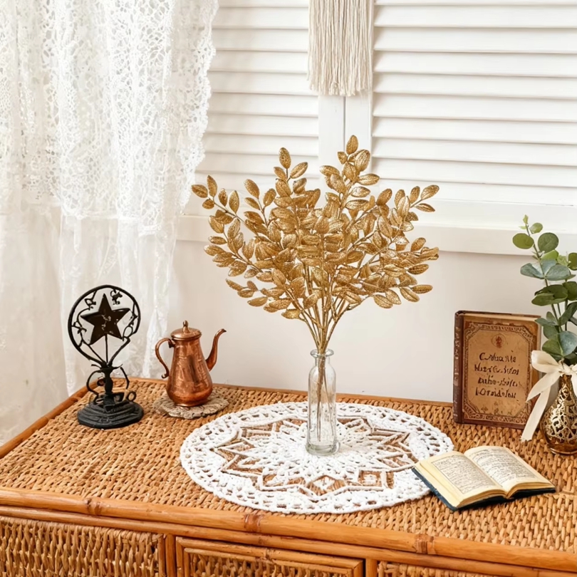 10 Piezas de Plantas Artificia - Desk Setup At Home reseña y precio