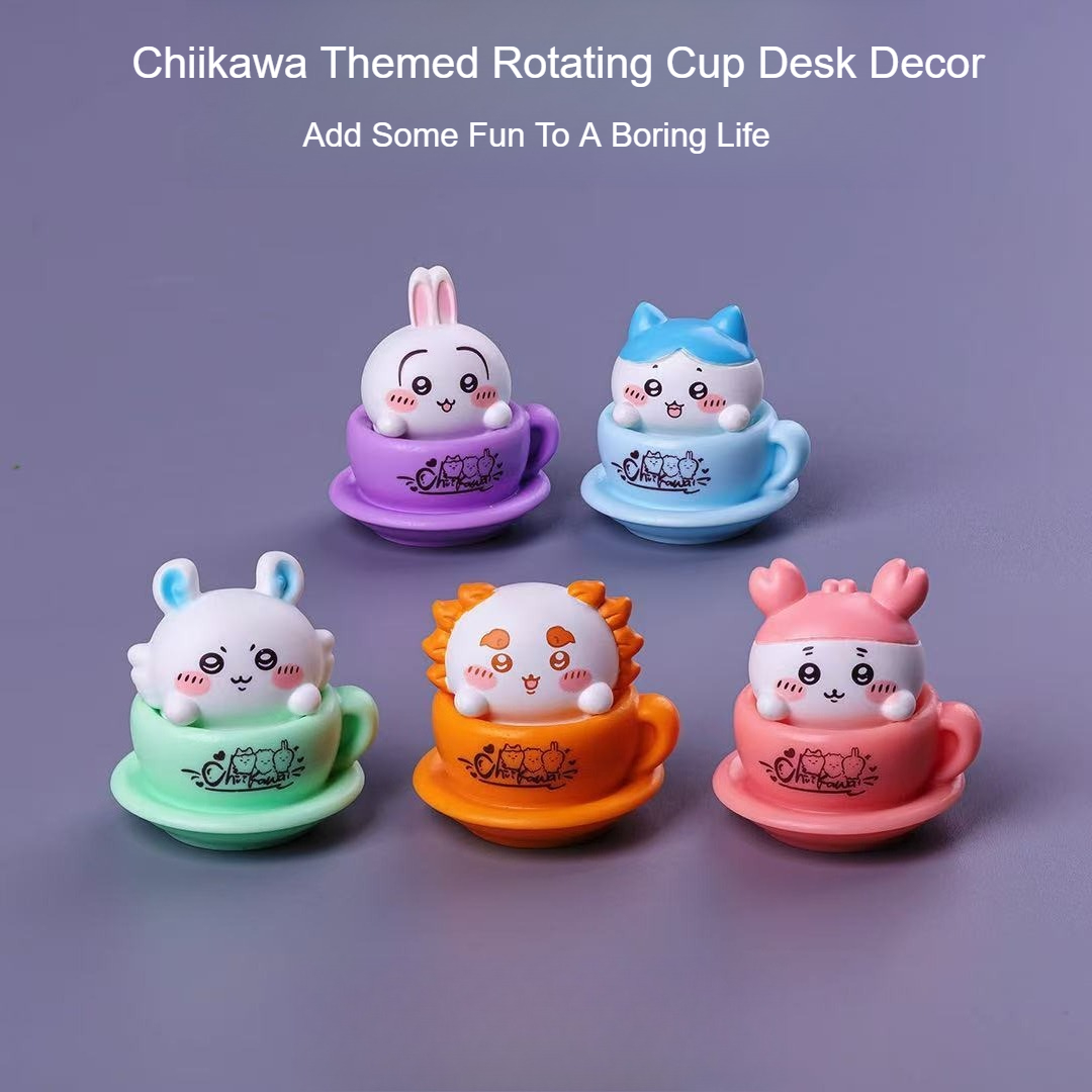 Figura Giratoria de Chiikawa,  - Desk Setup Room reseña y precio