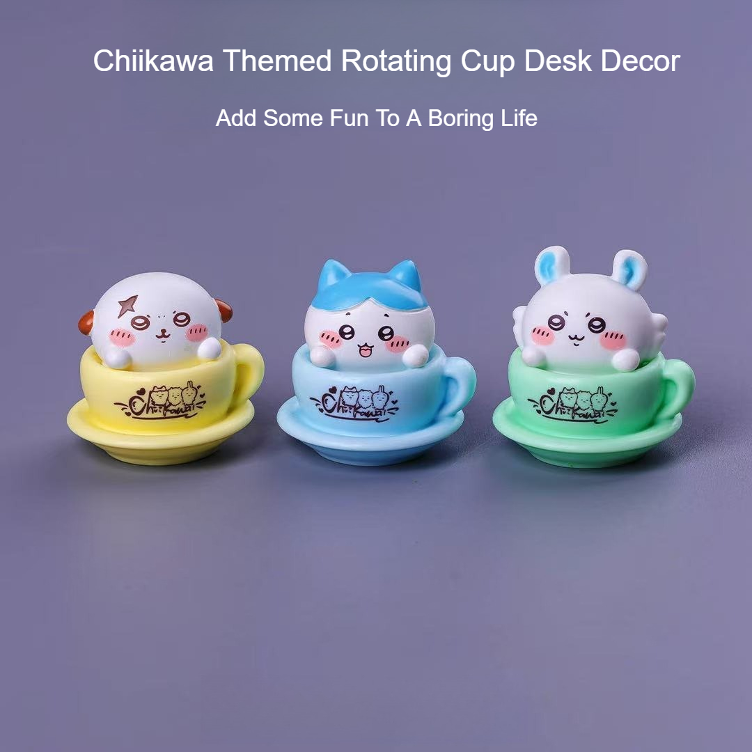 Figura Giratoria de Chiikawa,  - Desk Setup Room reseña y precio